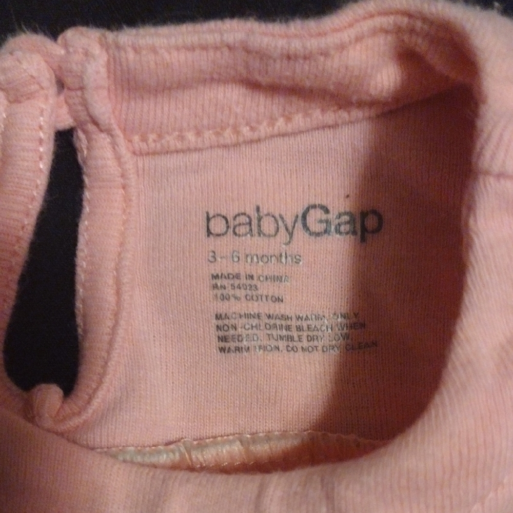 GAP Pink and White Striped Bodysuit Long Sleeve​​ - Picture 4 of 4